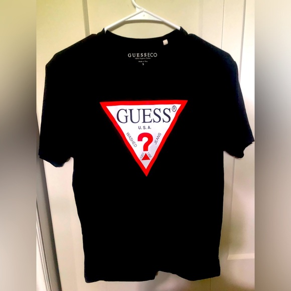 Guess Logo Black T-Shirt - Picture 1 of 4